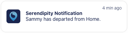 Departure notification